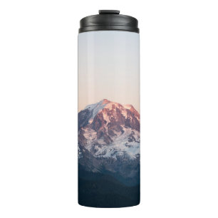 SNOW COVERED MOUNTAIN DURING DAYTIME THERMAL TUMBLER