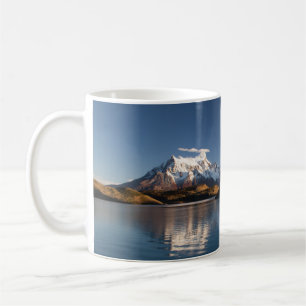 SNOW COVERED MOUNTAIN IN REFLECTIVE PHOTOGRAPHY COFFEE MUG