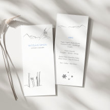 Snow Covered Mountain Peaks Skis Soft Snowflakes 