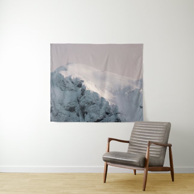 Snow covered mountain  tapestry (In Situ (Horizontal))