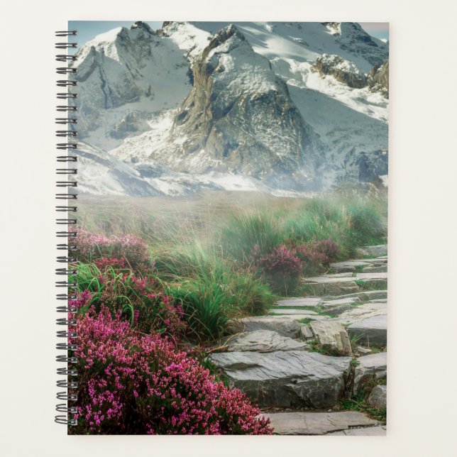 Snow Covered Mountains  Planner (Front)