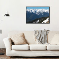Snow Covered Olympic Mountains Landscape
