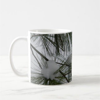 Snow Covered Pine Needles Coffee Mug