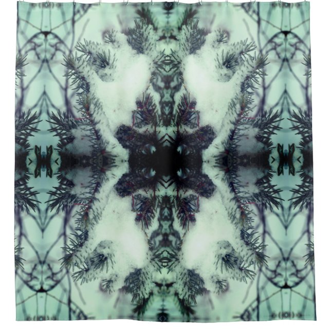 Snow Covered Pine Needles Winter Nature Abstract   (Front)