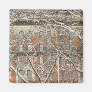 Snow Covered Tree Magnet