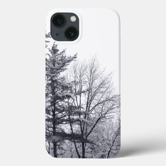 Snow-covered Trees: Vertical Case-Mate iPhone Case (Back)