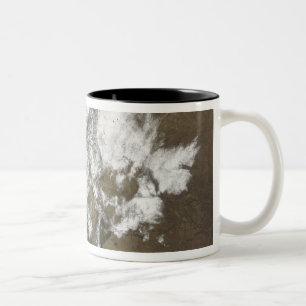 Snow covers the Rocky Mountains in United State Two-Tone Coffee Mug