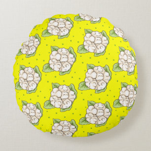 Snow Crown Round Pillow