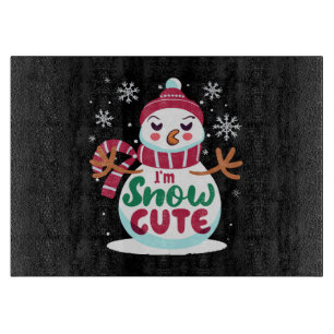 Snow Cute! Embrace the Winter Charm of Christmas Cutting Board