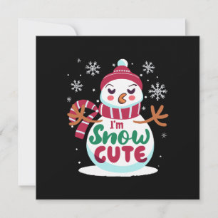Snow Cute! Embrace the Winter Charm of Christmas Invitation