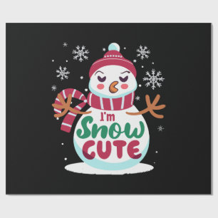 Snow Cute! Embrace the Winter Charm of Christmas Wrapping Paper