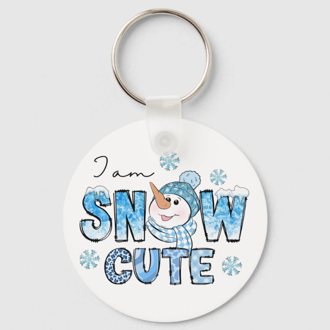 Snow Cute Keychain (Front)