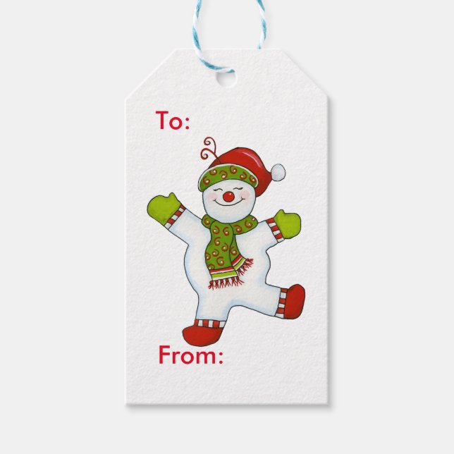Snow Dancing 2 Gift Tags (Front)