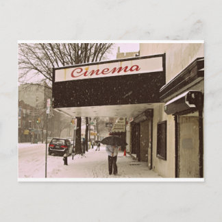 Snow Day At The Cinema Postcard