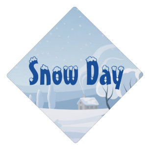 Snow Day Graduation Cap Topper