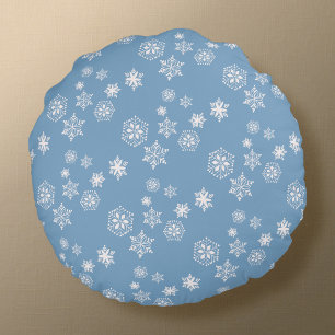 Snow Day Round Pillow