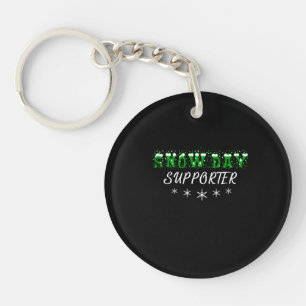 Snow Day Supporter Merry Christmas Keychain