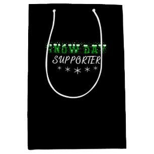 Snow Day Supporter Merry Christmas Medium Gift Bag
