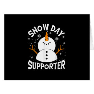 Snow Day Supporter Snowflake Funny Teacher Christm