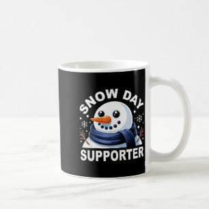 Snow Day Suprter Fun Snowman Design For Winter Lov Coffee Mug