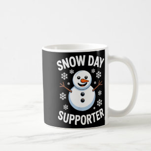Snow Day Suprter Snow Snowflake Snowman Winter Tea Coffee Mug
