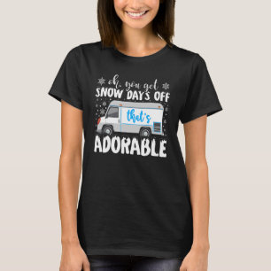 Snow Days Off Postal Worker Post Office Mailman Ma T-Shirt