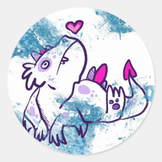 Snow Dinosaur Stickers