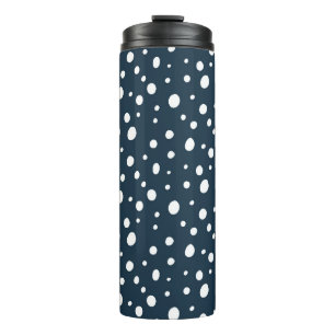 Snow Dots Thermal Tumbler