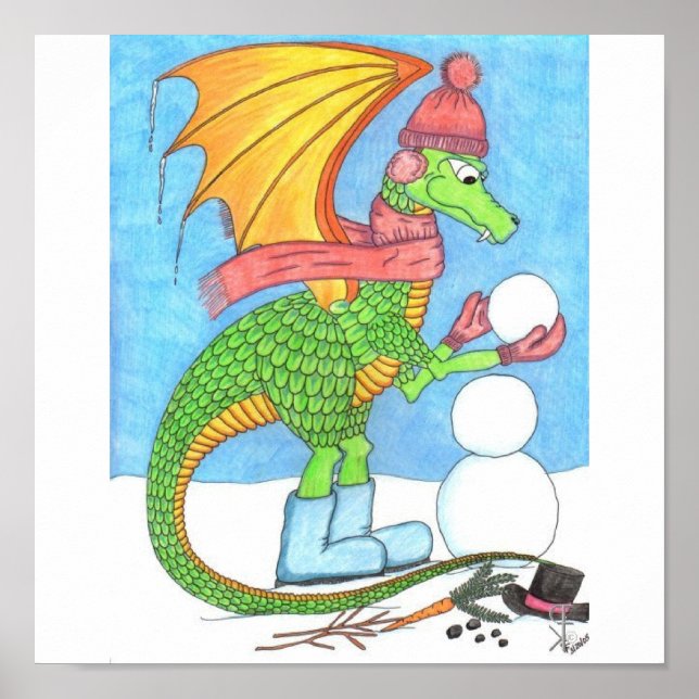 Snow Dragon Poster (Front)