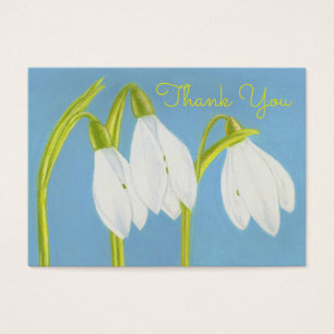 Snow Drops Thank You Cards
