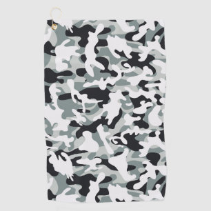 Snow Dust Camouflage   Golf Towel