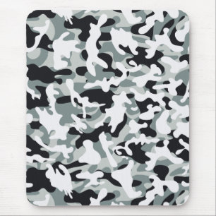 Snow Dust Camouflage Mouse Pad