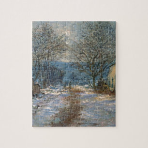 Snow Effect at Limetz by Claude Monet Jigsaw Puzzle