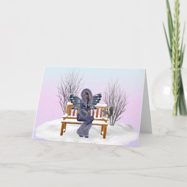 Snow Fairy Holiday Card (Front)