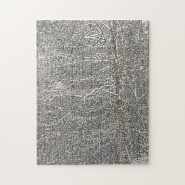 Snow Falling Jigsaw Puzzle (Vertical)