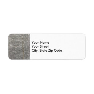 Snow Falling return address label