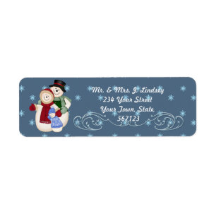 Snow Family Address Label