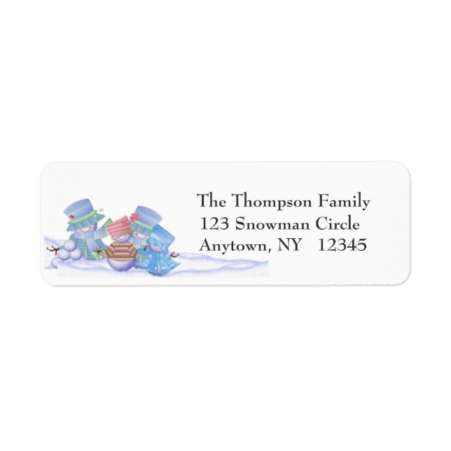 Snow Family Address Label (Front)
