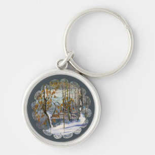 Snow fell keychain