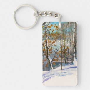 Snow fell keychain