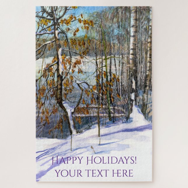 Snow fell Watercolor  Jigsaw Puzzle (Vertical)