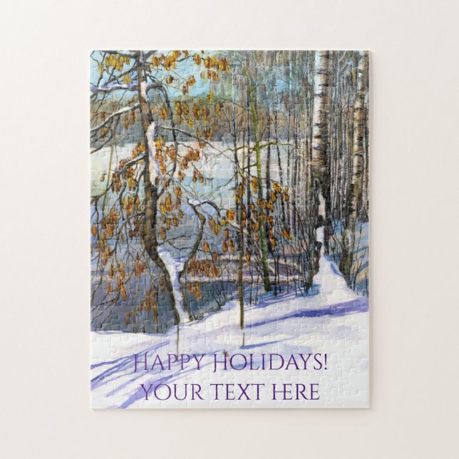 Snow fell Watercolor  Jigsaw Puzzle (Vertical)