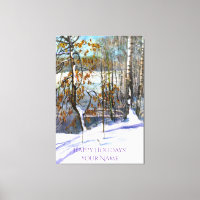 Snow fell Watercolor painting