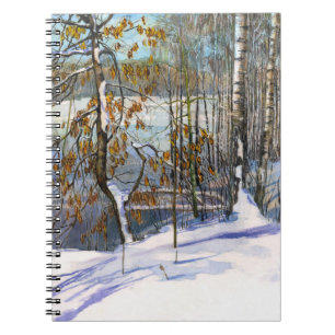 Snow fell Watercolor painting Notebook