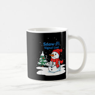 Snow-fi Signal Lost Funny Christmas Snowman Wifi  Coffee Mug