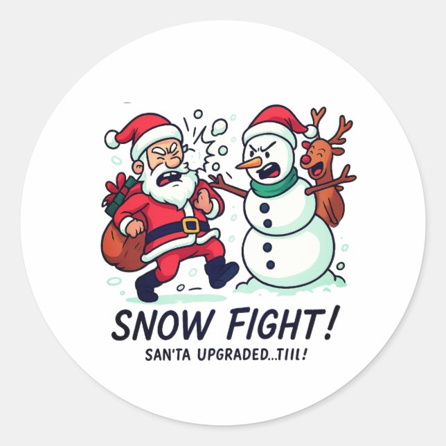 Snow fight Sticker (Front)