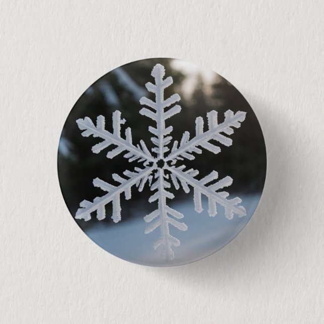 Snow Flake Button (Front)