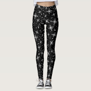 SNOW FLAKE by B.McNutt Leggings