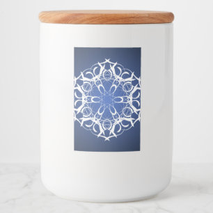 Snow Flake Food Container Label