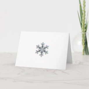 Snow flake holiday card